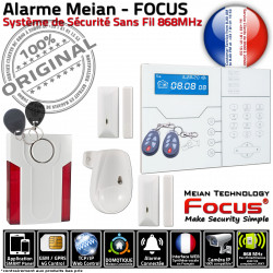 FOCUS Surveillance ORIGINAL Focus Studio Sirène GSM Salon Connecté Interne Chambre Pièce Mouvements Contrôle Logement Détection ST-VGT Alarme