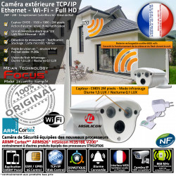 Protection Caméra Surveiller Apparemment Wi-Fi Vision Nuit RJ45 Système Enregistrement Alarme IP HA-8403 d-Extérieur Sécurité