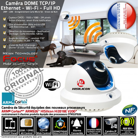 Caméra Dôme Réseau HA-8501 IP à Nuit Infrarouge Distance Smartphone Application Internet de Vision Meian FOCUS via Panoramique Surveillance Wi-Fi