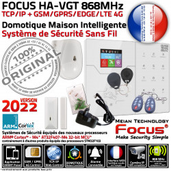 Connectée 868MHz ST-V IP2 GSM TCP-IP PACK Alarme Centrale Sans-Fil Ethernet Portes Compatible Pyroélectrique SmartPhone Réseau HA-VGT SIM Orion FOCUS