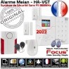 F1 PACK HA-VGT Restaurant TCP-IP Réseau Meian Connectée Ethernet SmartPhone Appartement GSM Centrale 868MHz Alarme Sans-Fil FOCUS 4G