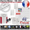 Alarme Maison 2 pièces HA-VGT FOCUS Sans-Fil 868MHz IP Atlantics VGT SmartPhone Compatible Ethernet Connectée Réseau Centrale