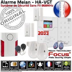 Ouverture Appartement Connecté Sirène Surveillance Logement Magnétique Alarme Bureaux HA-VGT GSM Mouvement Garage Détecteur F2 Focus