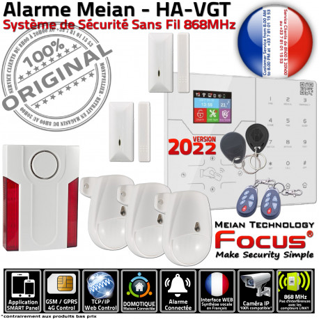 F3 PACK FOCUS HA-VGT 4G Orion Alarme Réseau Appartement 868MHz Compatible ST-V Ethernet SIM SmartPhone GSM Connectée TCP-IP IP Centrale