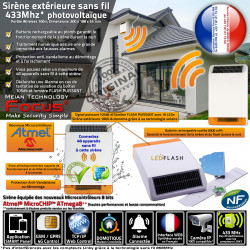 Entreprise Détecteur Maison Surveillance Connectée Solaire 3G 4G Entrepôt MHz Alerte Boutique Avertisseur 433 MD-326R Extérieure Sirène