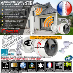 avec Abonnement Résidence Système Wi-Fi Nuit Alarme Ethernet Caméra Extérieure Sécurité Maison KIT Logement LAN HA-8406 Protection sans