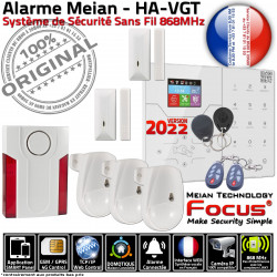 HA-VGT Protection votre Caméras pour et Surveillance Sans de Présence Abonnement une Télécommande Alarme Campagne F3 Capteurs Capteur