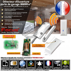 Ethernet Garage GSM Détecteur Restaurant Sectionnelle Commerce Magnétique Centrale Alarme Relais Avertissement Connectée Ouverture FOCUS Coulissante