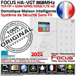 Sirène 2G/4G Focus Sécurité ORIGINAL TCP-IP Ethernet Alarme Intégrée ST-VGT sans-fil GSM FOCUS Alerte TCP/IP Maison 868MHz Connecté Appartement Système