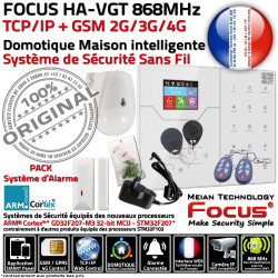 Contrôle Chambre Salons Interne ORIGINAL RFID Détection Connecté Alarme PACK Sirène Pièce ST-VGT Surveillance GSM FOCUS Logement Mouvements Focus