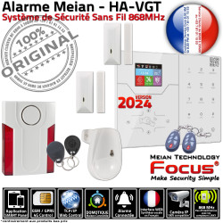 Système Fenêtres ORIGINAL Protection Meian GSM Capteur Studio Chambres Pièces Alarme Présence Connecté ST-VGT Porte Salons Sécurité