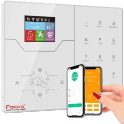 Sécurité Système MHz sans-fil Garage FOCUS Intégrée Cabinet Connectée Ethernet Sirène Alerte ORIGINAL Connecté Alarme TCP/GSM HA-VGT 868 Bureaux