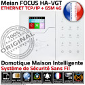 Focus ST-VGT TCP IP GSM 2G 3G 4G Pièces Surveillance Logement Alarme FOCUS Salons Connecté Application SIM Téléphonique Réseau Chambres SmartPhone