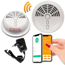 IP Détecteur MD Avertisseur 2003R Fuite Fil Sans Alarme Centrale Pièces SmartPhone Sonde Connectée 868 Salons Gaz Ethernet MHz Chambres