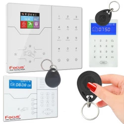 Sécurité Appartement Désarmement Alarme RFID GSM ORIGINAL Sous-Sol 4G Connecté Meian Carte Système Activation Maison FOCUS Armement Badge Zones IP