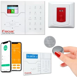 Connecté Agression Sécurité Cave FOCUS Domicile Connectée Avertisseur Puissante Alerte Signal Bouton Système Meian Poussoir Domotique Téléphone Détecteur