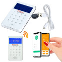 Lecteur Alarme Badge RFID Tactile Centrale Avertissement Commerce sans Clavier fil Meian Ethernet Connectée Restaurant FOCUS Digicode