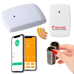 GSM FOCUS MD-343 4G Système Sans Centrale Sécurité Fil Commerce Avertisseur R Alarme éclat Glace Connecté Microphone Détecteur Restaurant Sons Meian 433MHz