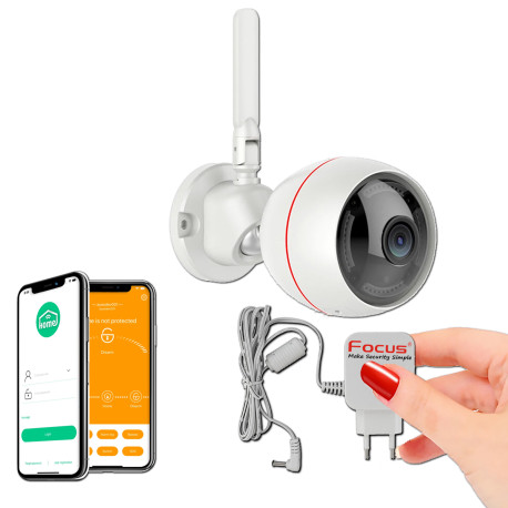 Caméra Réseau HA-8406 Surveillance Enregistrement Wi-Fi de Vision Nuit Alarme Système Protection Extérieure Maison Ethernet IP Sécurité